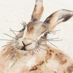 Animal Beige Cushions - Country Hare  Cushion Cover Natural Evans Lichfield