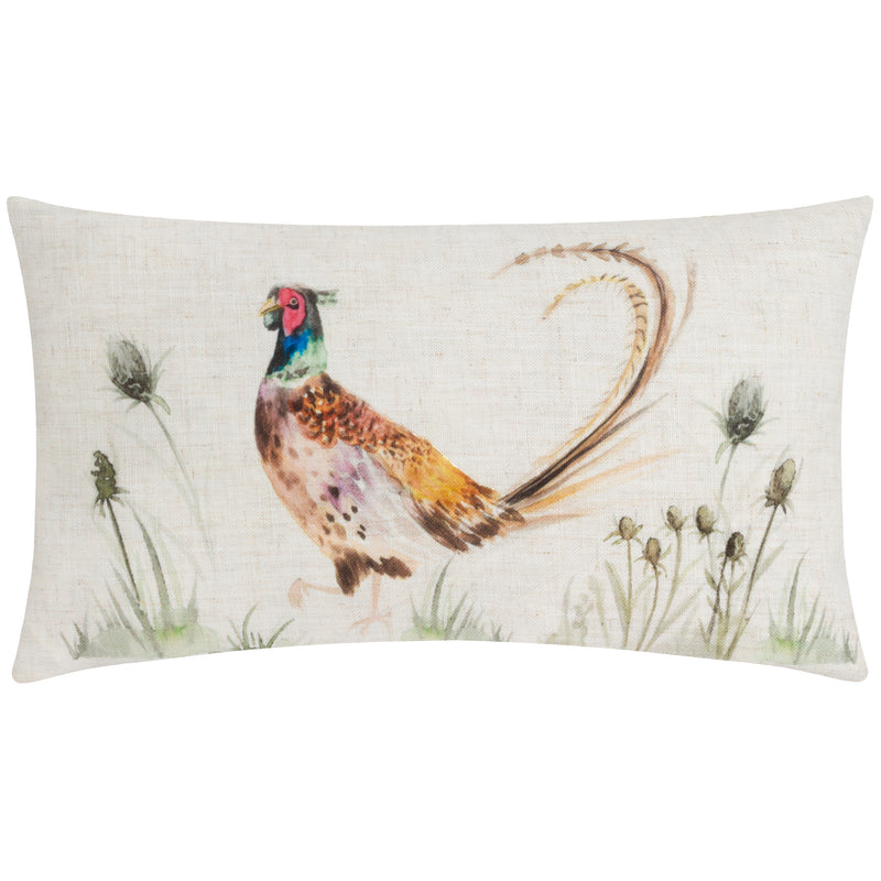 Animal Beige Cushions - Country Pheasant  Cushion Cover Natural Evans Lichfield