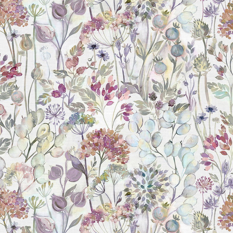 Country Hedgerow Printed Fabric Sample Swatch Bloom