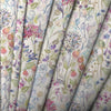 Floral Pink Fabric - Country Hedgerow Printed Cotton Fabric Classic Cream Voyage Maison