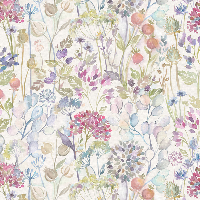 Country Hedgerow Printed Fabric Sample Swatch Classic