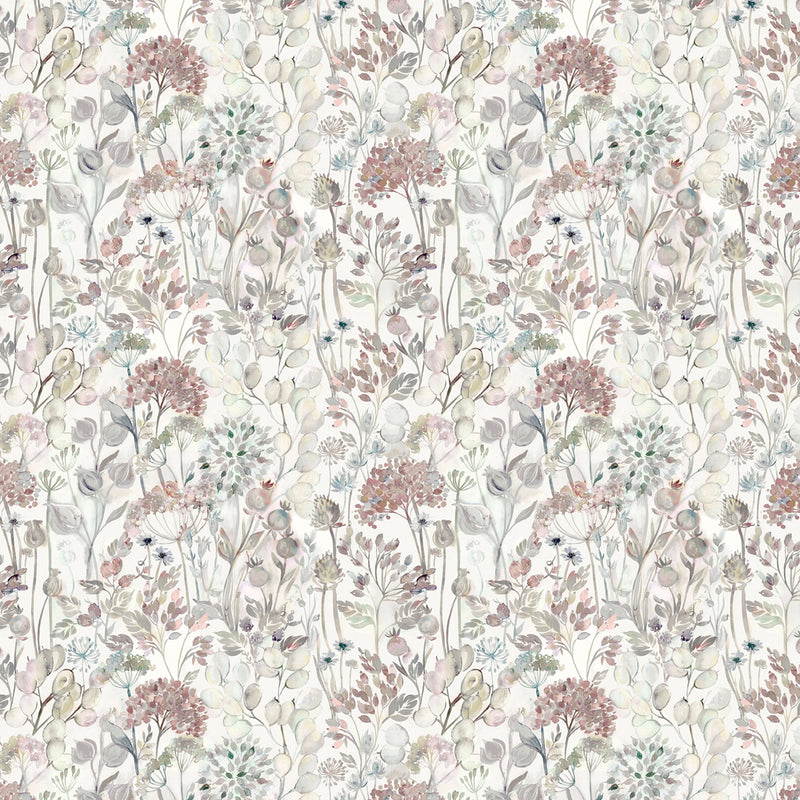 Voyage Maison Country Hedgerow Printed Cotton Fabric in Dawn/Cream