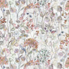 Floral Orange Fabric - Country Hedgerow Printed Cotton Fabric Dusk Cream Voyage Maison