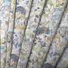 Floral Purple Fabric - Country Hedgerow Printed Cotton Fabric Violet Cream Voyage Maison