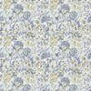 Floral Blue Fabric - Country Hedgerow Printed Cotton Fabric Crocus Voyage Maison