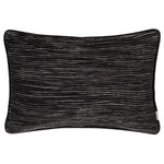 Striped Black Cushions - Cove Ribbed Cushion Cover Black Yard