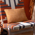 Striped Brown Cushions - Cove Ribbed Cushion Cover Pecan Yard