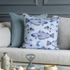 Animal Blue Cushions - Cove Printed Cushion Cover Cobalt Voyage Maison