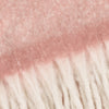 Plain Pink Throws - Cozy Woven Tasselled Throw Pink Furn