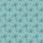 Floral Blue Fabric - Cozzo Printed Cotton Fabric (By The Metre) Atlas Voyage Maison