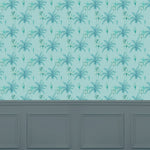 Global Blue Wallpaper - Cozzo  1.4m Wide Width Wallpaper (By The Metre) Atlas Voyage Maison