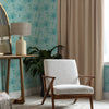 Global Blue Wallpaper - Cozzo  1.4m Wide Width Wallpaper (By The Metre) Atlas Voyage Maison