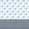 Global Blue Wallpaper - Cozzo  1.4m Wide Width Wallpaper (By The Metre) Cobalt Voyage Maison