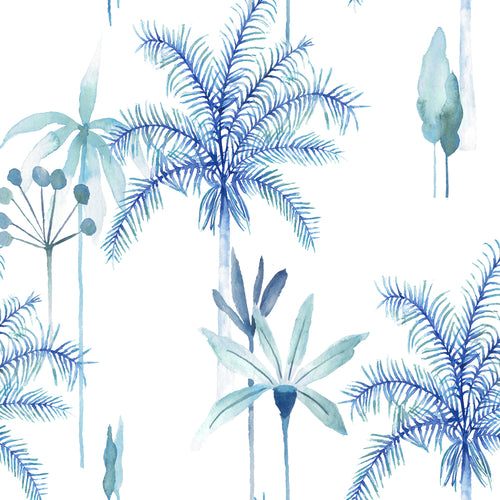 Global Blue Wallpaper - Cozzo  1.4m Wide Width Wallpaper (By The Metre) Cobalt Voyage Maison