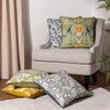 Evans Lichfield Chatsworth Peacock Piped Cushion Cover in Sage