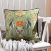 Evans Lichfield Chatsworth Peacock Piped Cushion Cover in Sage