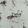 Voyage Maison Cranes Printed Fabric in Tourmaline/Natural