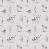 Voyage Maison Cranes Printed Fabric in Tourmaline/Natural