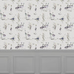 Voyage Maison Cranes 1.4m Wide Width Wallpaper in Ironstone