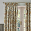 Floral Beige Curtains - Cray Floral Chenille Pencil Pleat Curtains Stone/Clay Morris & Co