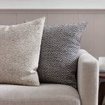  Grey Cushions - Croft Twill Woven Cushion Cover Charcoal Wylder