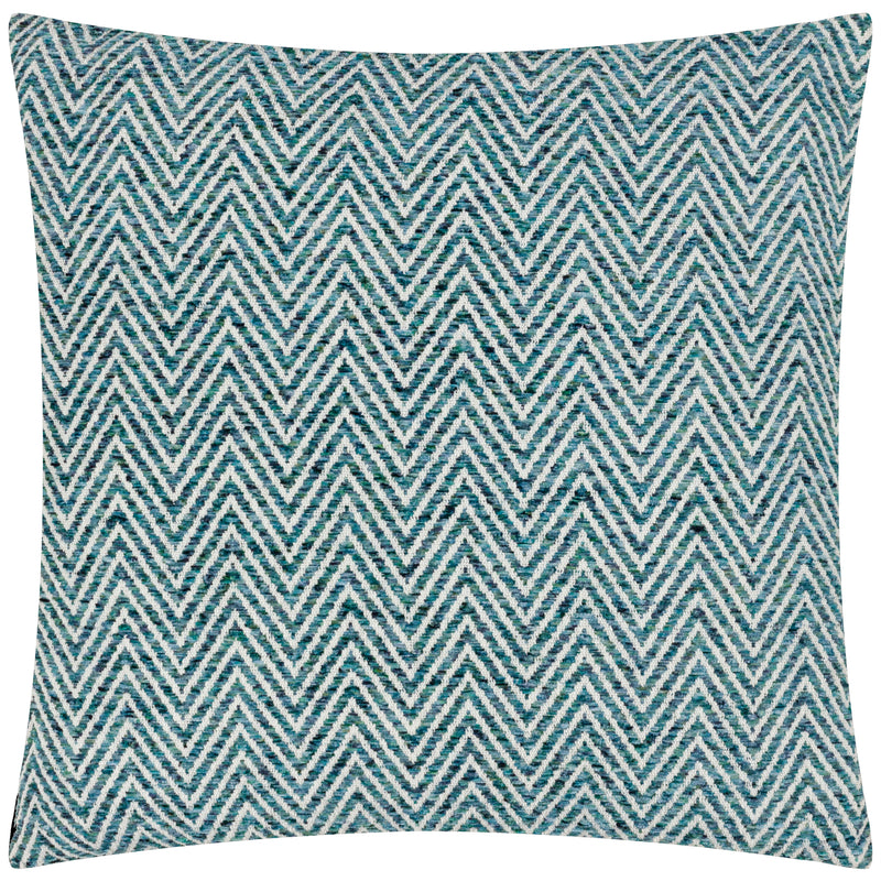  Blue Cushions - Croft Twill Woven Cushion Cover Teal Wylder