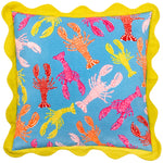 Animal Green Cushions - Crustaceans Scalloped Cushion Cover Aqua furn.