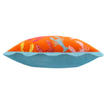 Animal Blue Cushions - Crustaceans Scalloped Cushion Cover Orange furn.