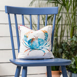 Voyage Maison Crustaceans Small Printed Cushion Cover in Cobalt