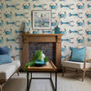 Voyage Maison Crustaceans 1.4m Wide Width Wallpaper in Cobalt