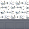 Voyage Maison Crustaceans 1.4m Wide Width Wallpaper in Slate