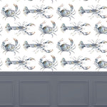 Voyage Maison Crustaceans 1.4m Wide Width Wallpaper in Slate