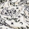  Green Throws  - Celestial Stories Printed Sherpa Fleece Throw Green Furn