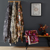  Green Throws  - Celestial Stories Printed Sherpa Fleece Throw Green Furn