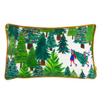 furn. Christmas Together Tree Day Cushion Cover in Forest Green