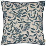 Evans Lichfield Chatsworth Topiary Piped Cushion Cover in Petrol