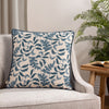 Evans Lichfield Chatsworth Topiary Piped Cushion Cover in Petrol