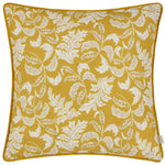 Evans Lichfield Chatsworth Topiary Piped Cushion Cover in Saffron