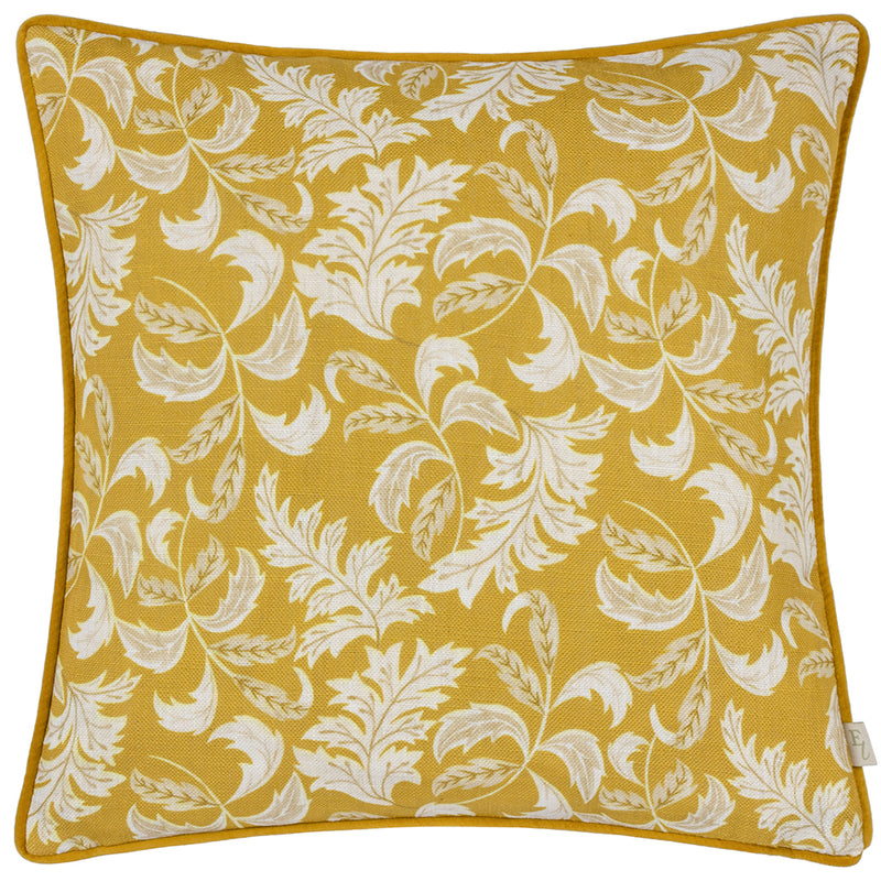 Evans Lichfield Chatsworth Topiary Piped Cushion Cover in Saffron