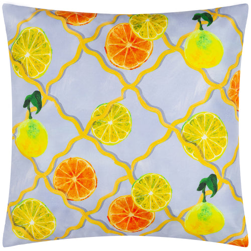 Geometric Blue Cushions - Citrus Trellis Printed Outdoor Cushion Cover Blue Wylder Nature