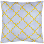 Geometric Blue Cushions - Citrus Trellis Printed Outdoor Cushion Cover Blue Wylder Nature