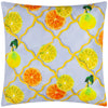 Geometric Blue Cushions - Citrus Trellis Printed Outdoor Cushion Cover Blue Wylder Nature