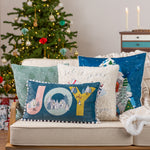 furn. Christmas Together Angels Cushion Cover in Snow