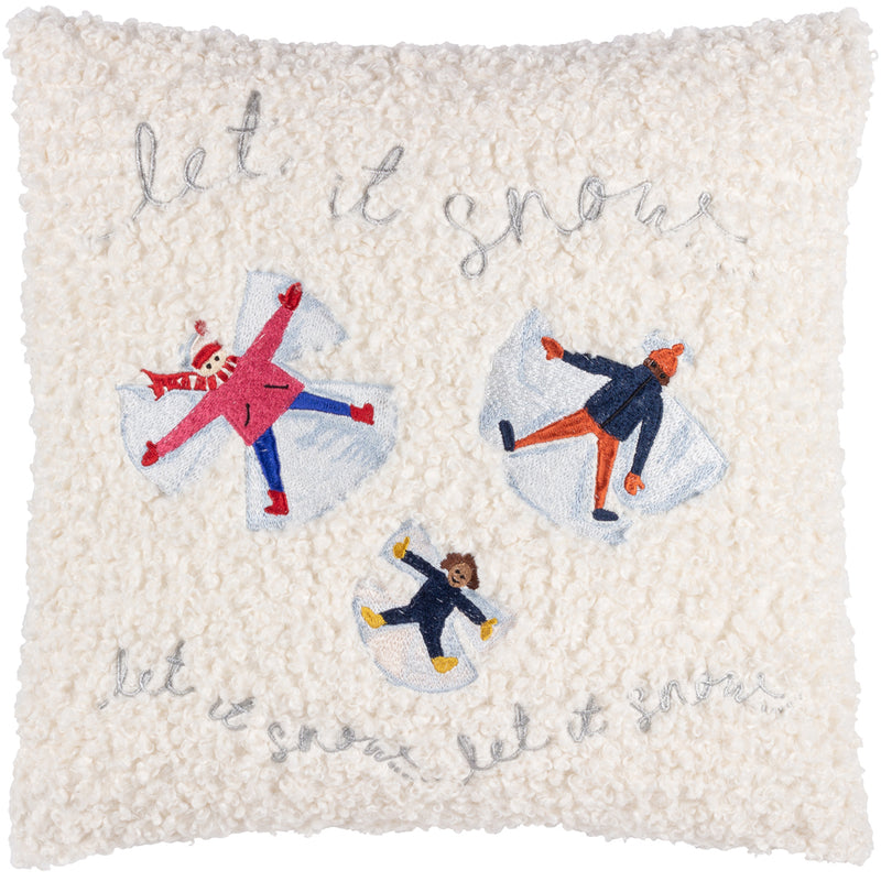 furn. Christmas Together Angels Cushion Cover in Snow