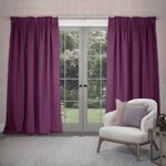 Voyage Maison Cube Velvet Pencil Pleat Curtains in Amethyst