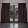 Voyage Maison Cube Velvet Pencil Pleat Curtains in Mauve