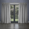 Voyage Maison Cube Velvet Pencil Pleat Curtains in Silver