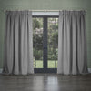 Voyage Maison Cube Velvet Pencil Pleat Curtains in Steel