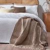 Yard Chunky Waffle Duvet Cover Set in White