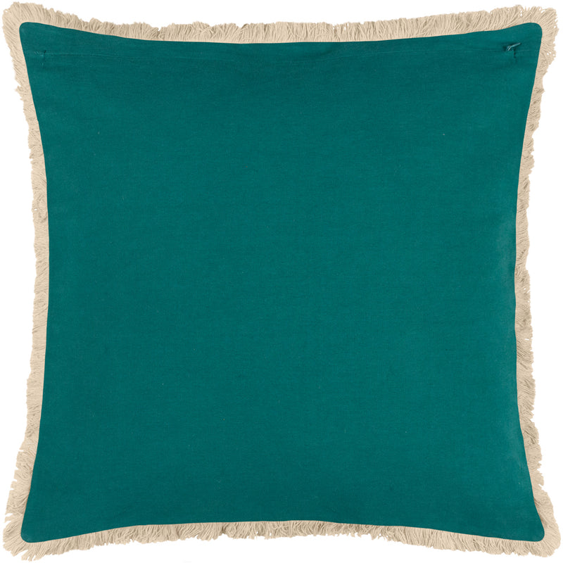 furn. Cypressa Floral Mosaic Cushion Cover in Teal